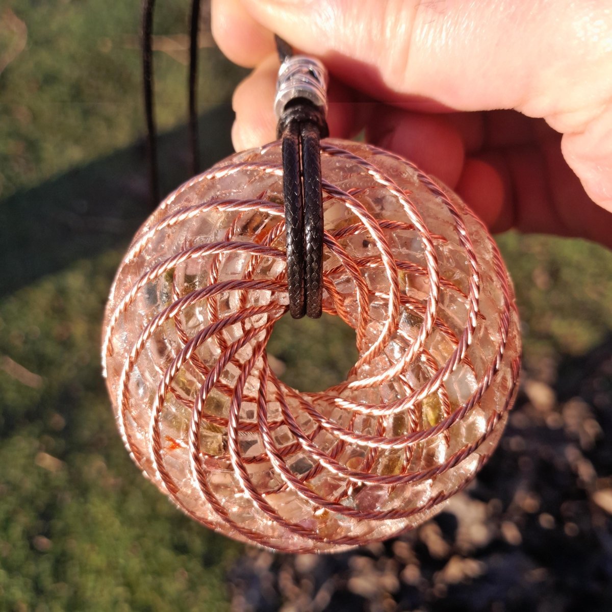 Colgante Bobina Rodin Turmalina 62 mm - Mundo Orgon