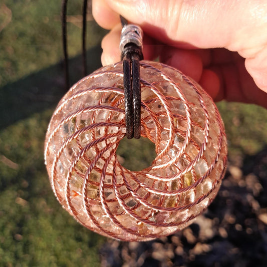 Colgante Bobina Rodin Turmalina 62 mm - Mundo Orgon