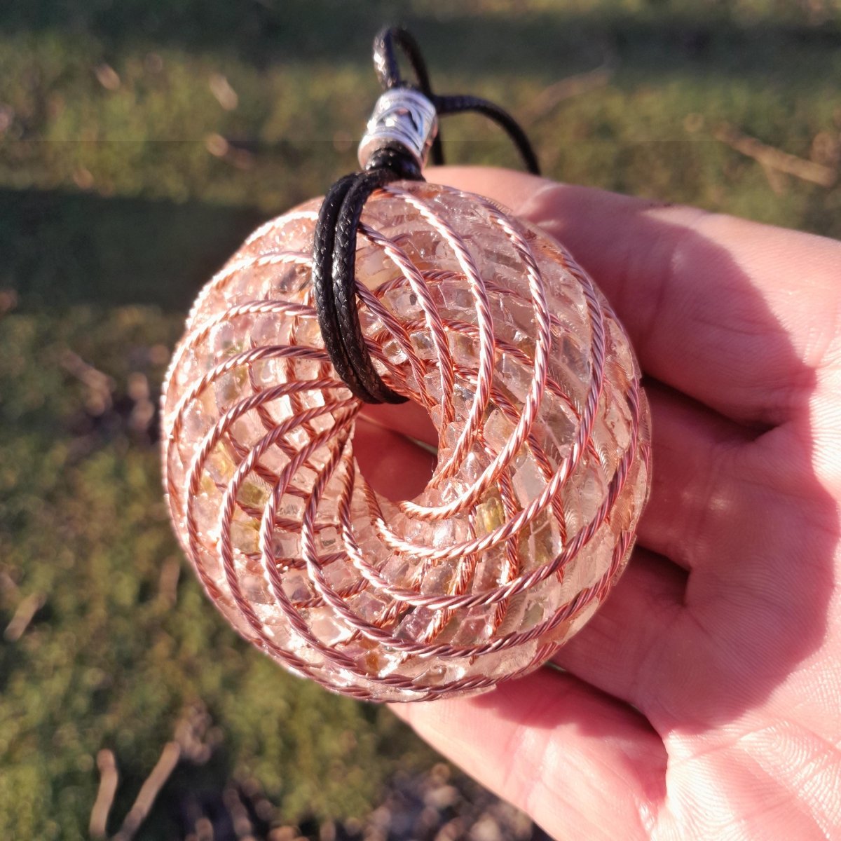 Colgante Bobina Rodin Turmalina 62 mm - Mundo Orgon