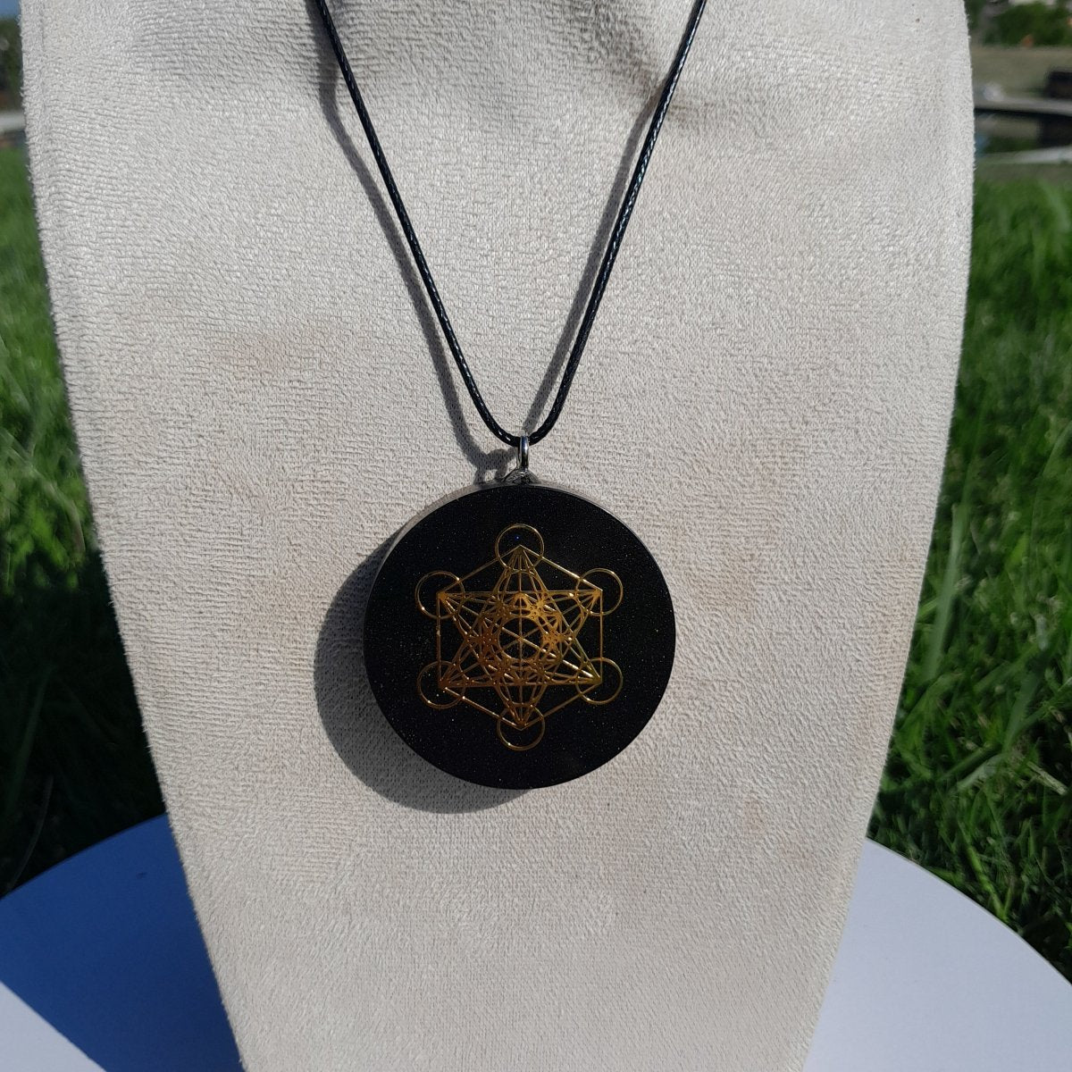 Colgante de Orgonita Metatron Negro con Shungita - Mundo Orgon LTD