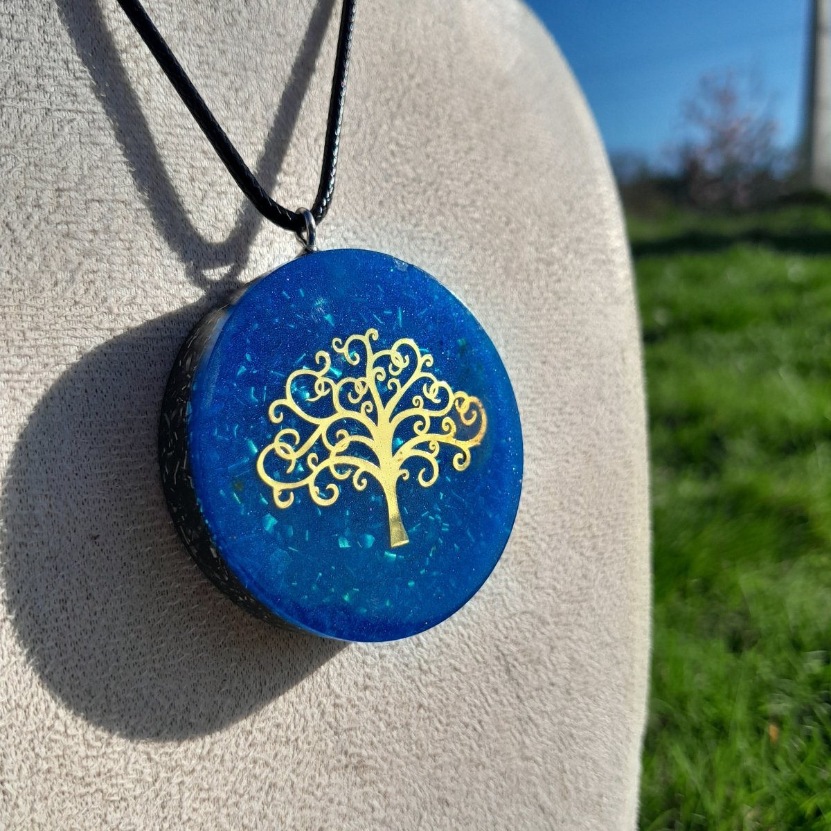 Colgante Orgonita Árbol de la Vida con Shungita - Mundo Orgon LTD