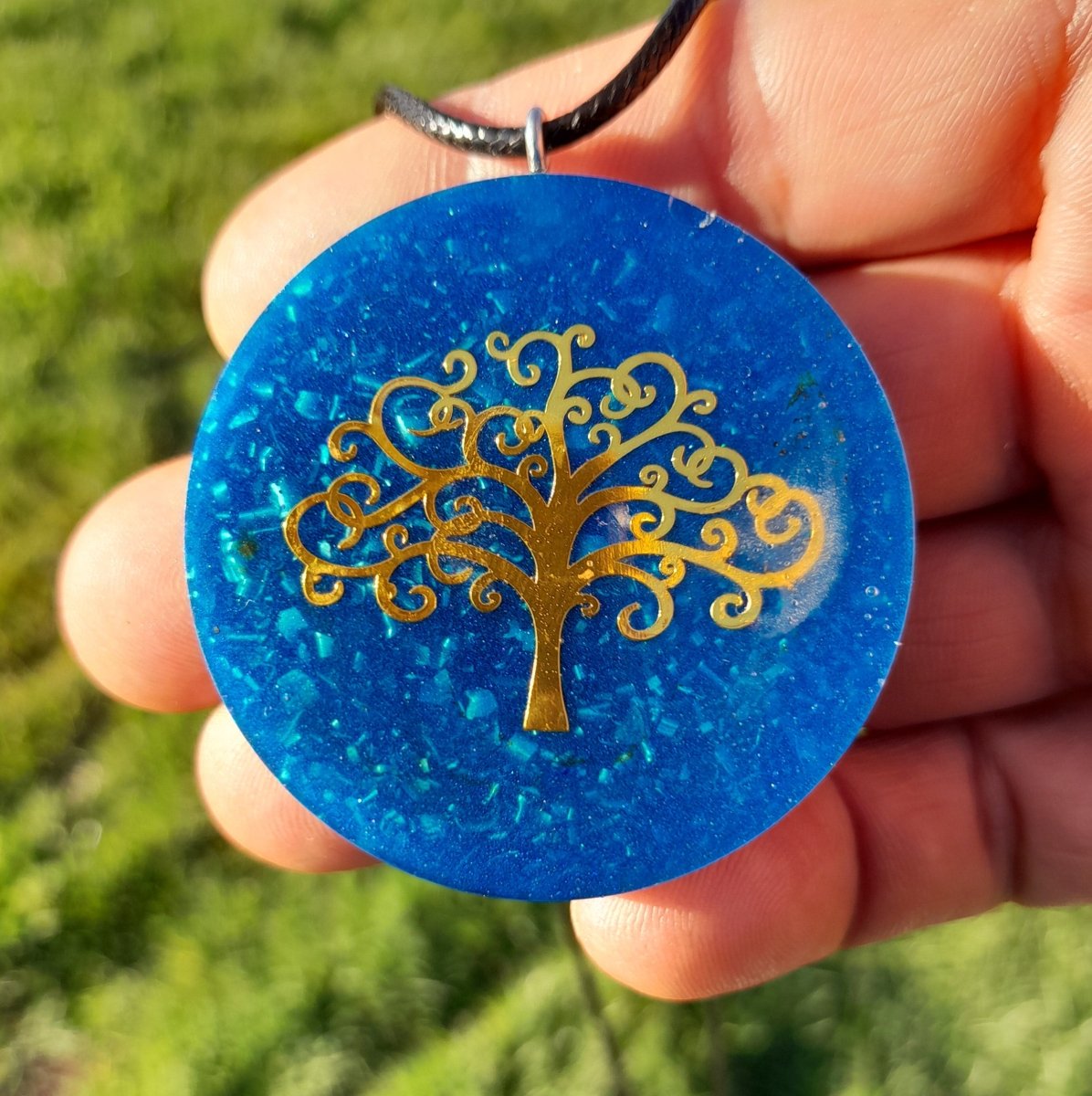 Colgante Orgonita Árbol de la Vida con Shungita - Mundo Orgon LTD