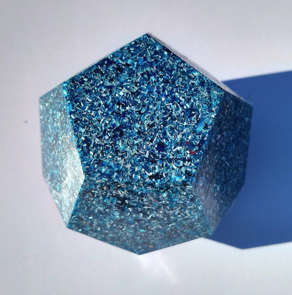 Dodecaedro Orgonita Azul - Mediano - Mundo Orgon