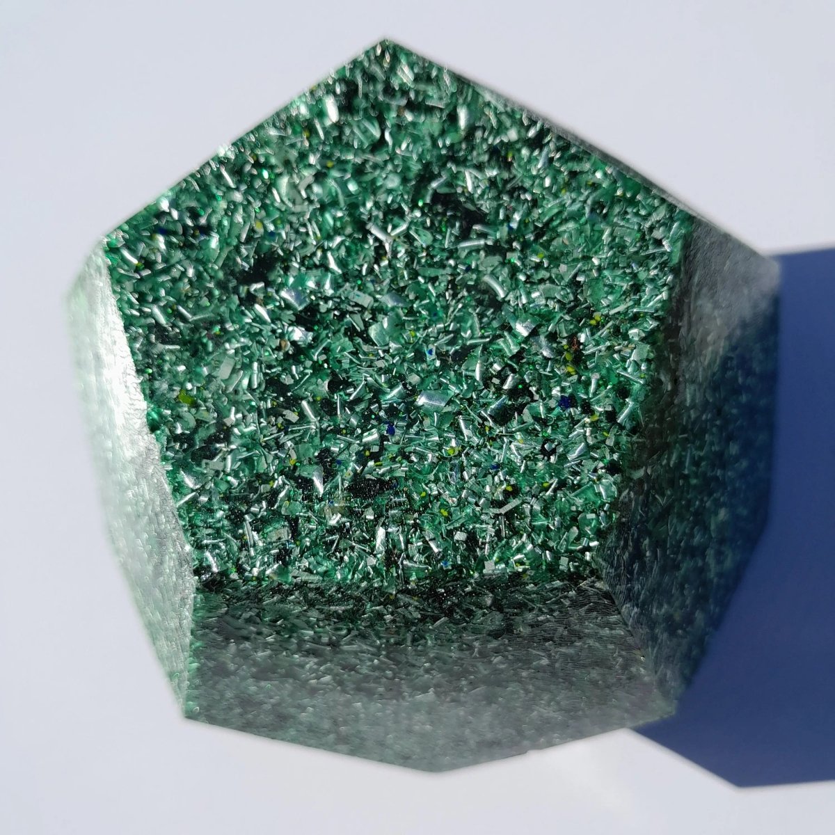 Dodecaedro Orgonita Verde - Grande - Mundo Orgon