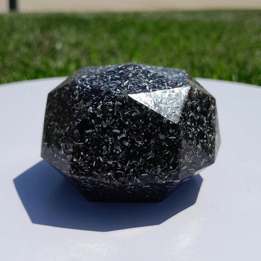 Domo de Orgonita con Shunguita - Tamaño Mediano - Mundo Orgon