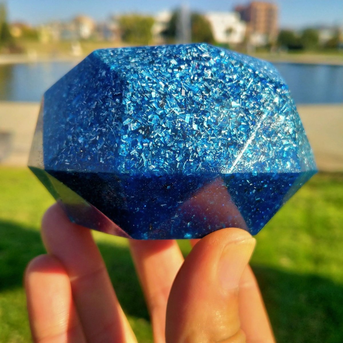 Domo Orgonita Azul - Mundo Orgon