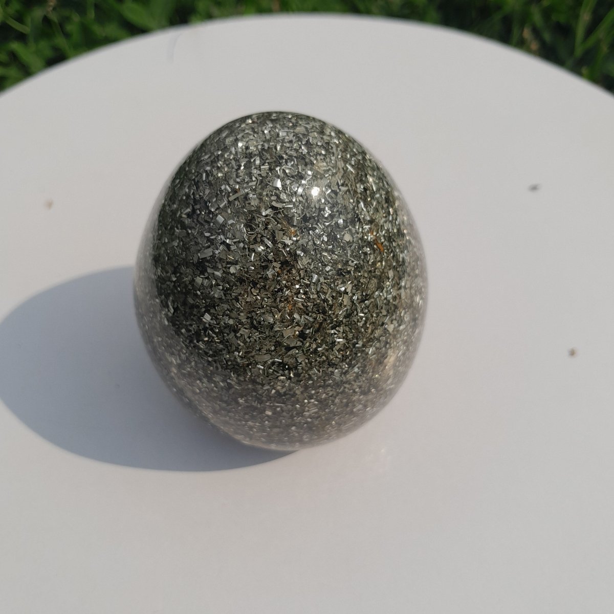 Huevo de Orgonita Básico Color Gris - Mundo Orgon LTD