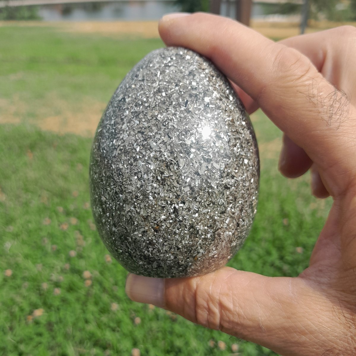 Huevo de Orgonita Básico Color Gris - Mundo Orgon LTD