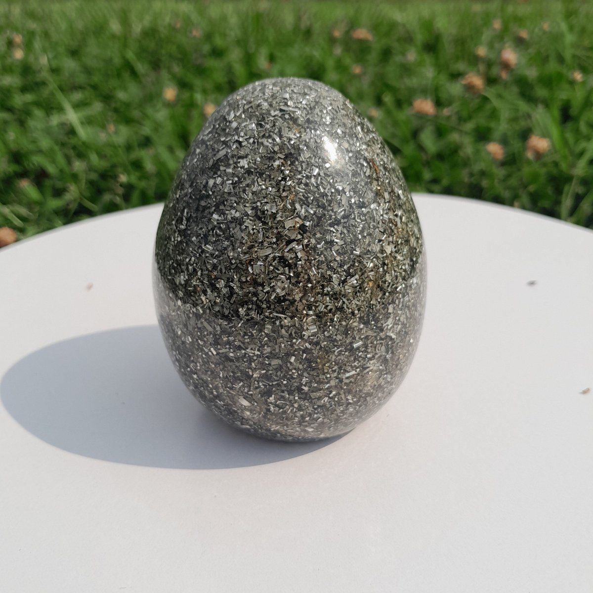 Huevo de Orgonita Básico Color Gris - Mundo Orgon LTD