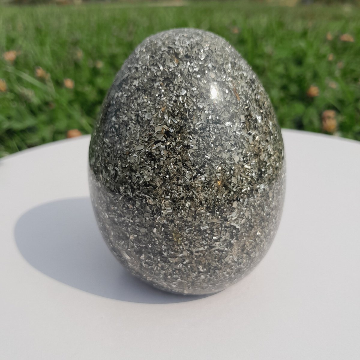 Huevo de Orgonita Básico Color Gris - Mundo Orgon LTD