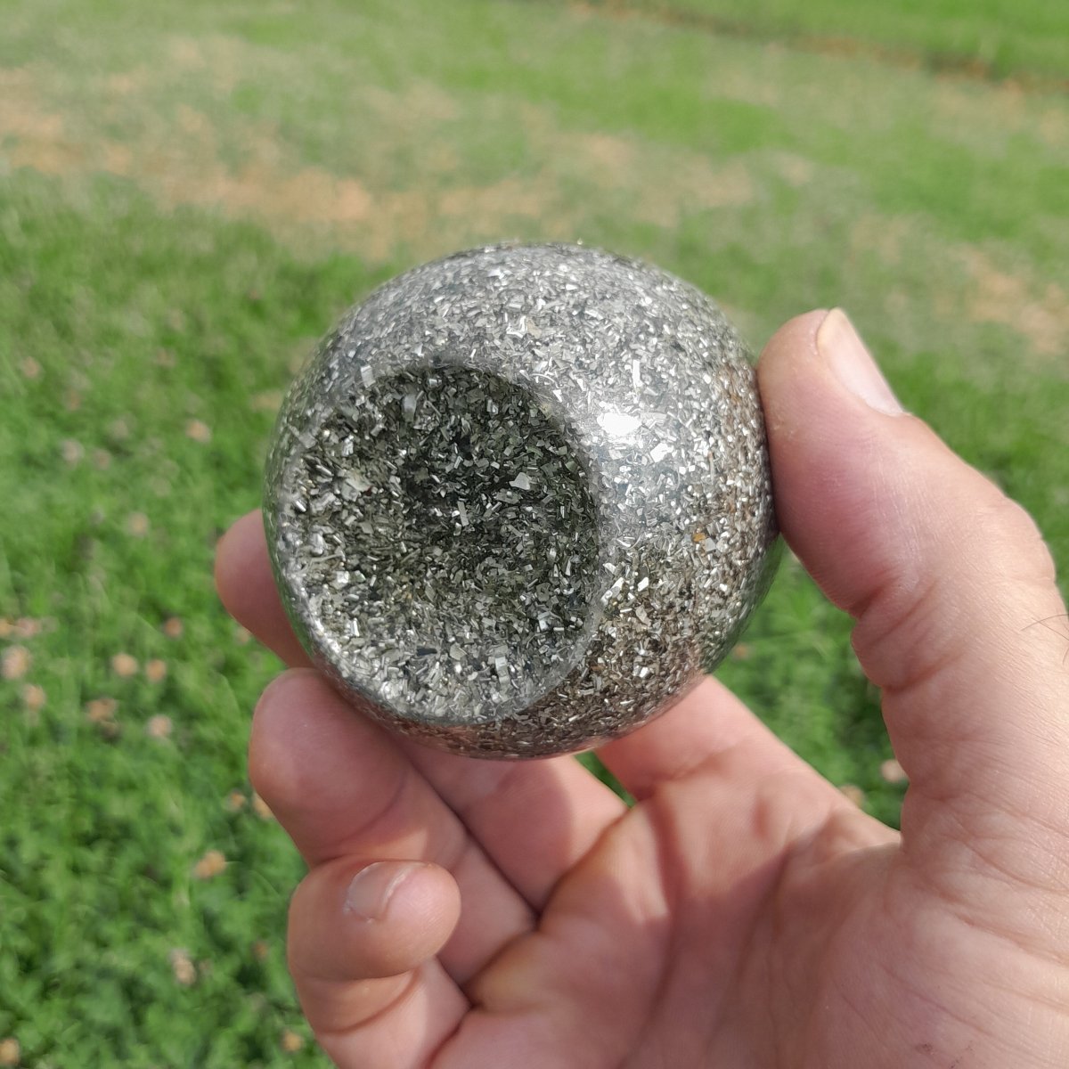 Huevo de Orgonita Básico Color Gris - Mundo Orgon LTD