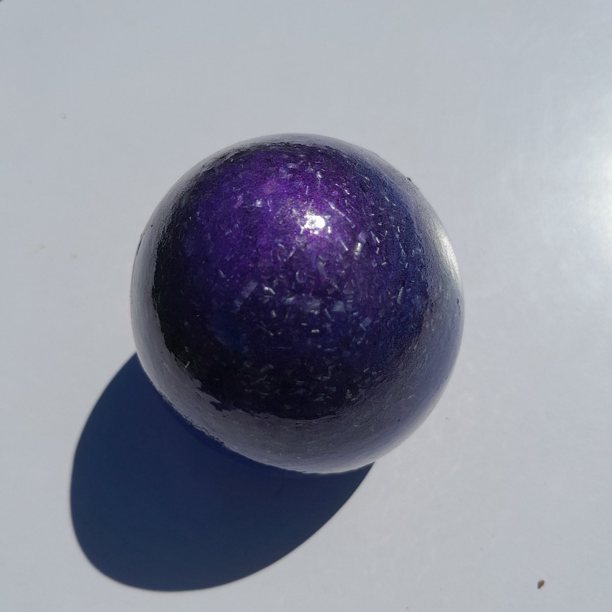 Huevo Orgonita Aguas Azules y Violeta con Shungita - Mundo Orgon LTD