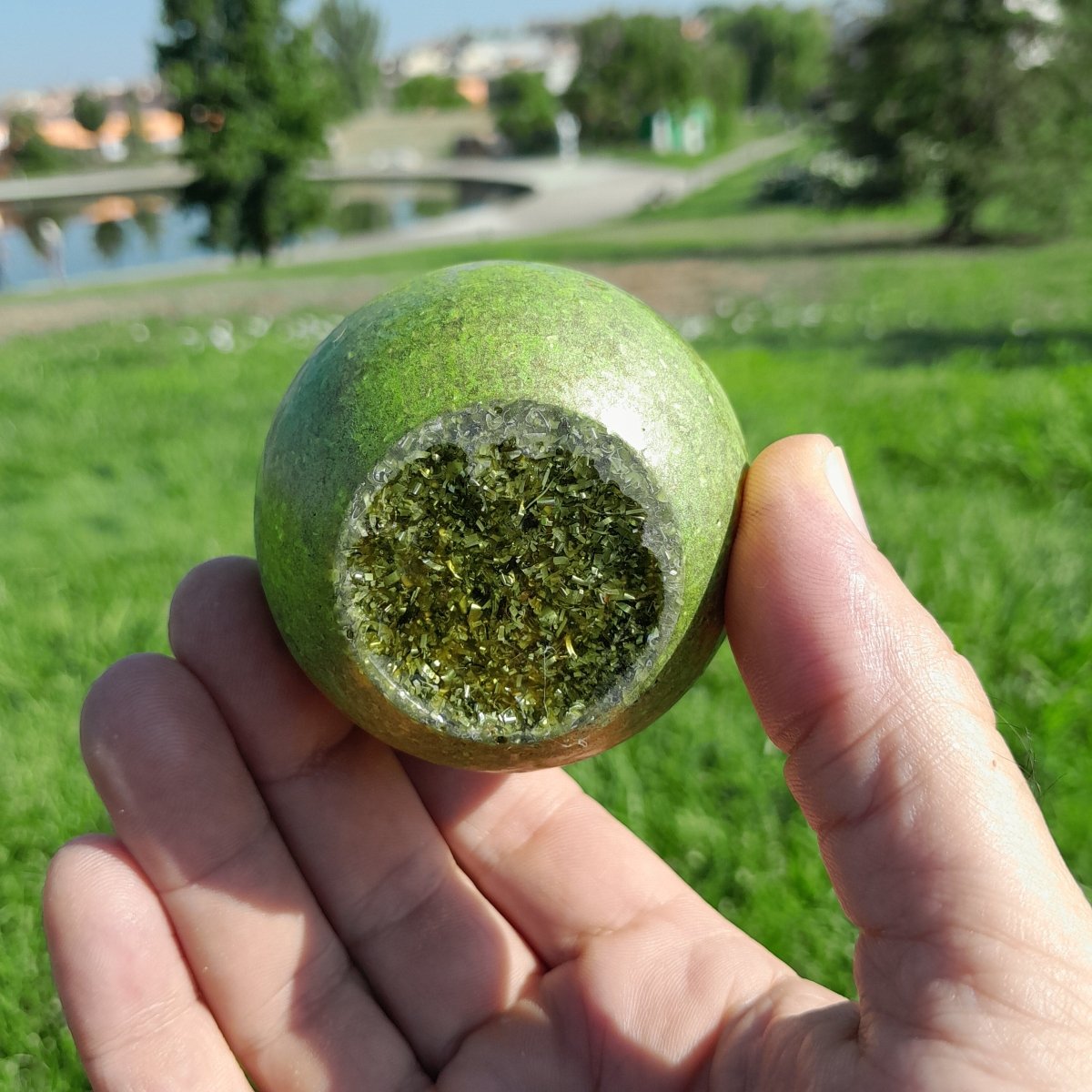 Huevo Orgonita Amarillo Limón - Mundo Orgon LTD