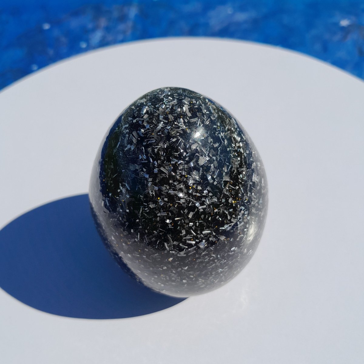 Huevo Orgonita con Shunguita - Mundo Orgon