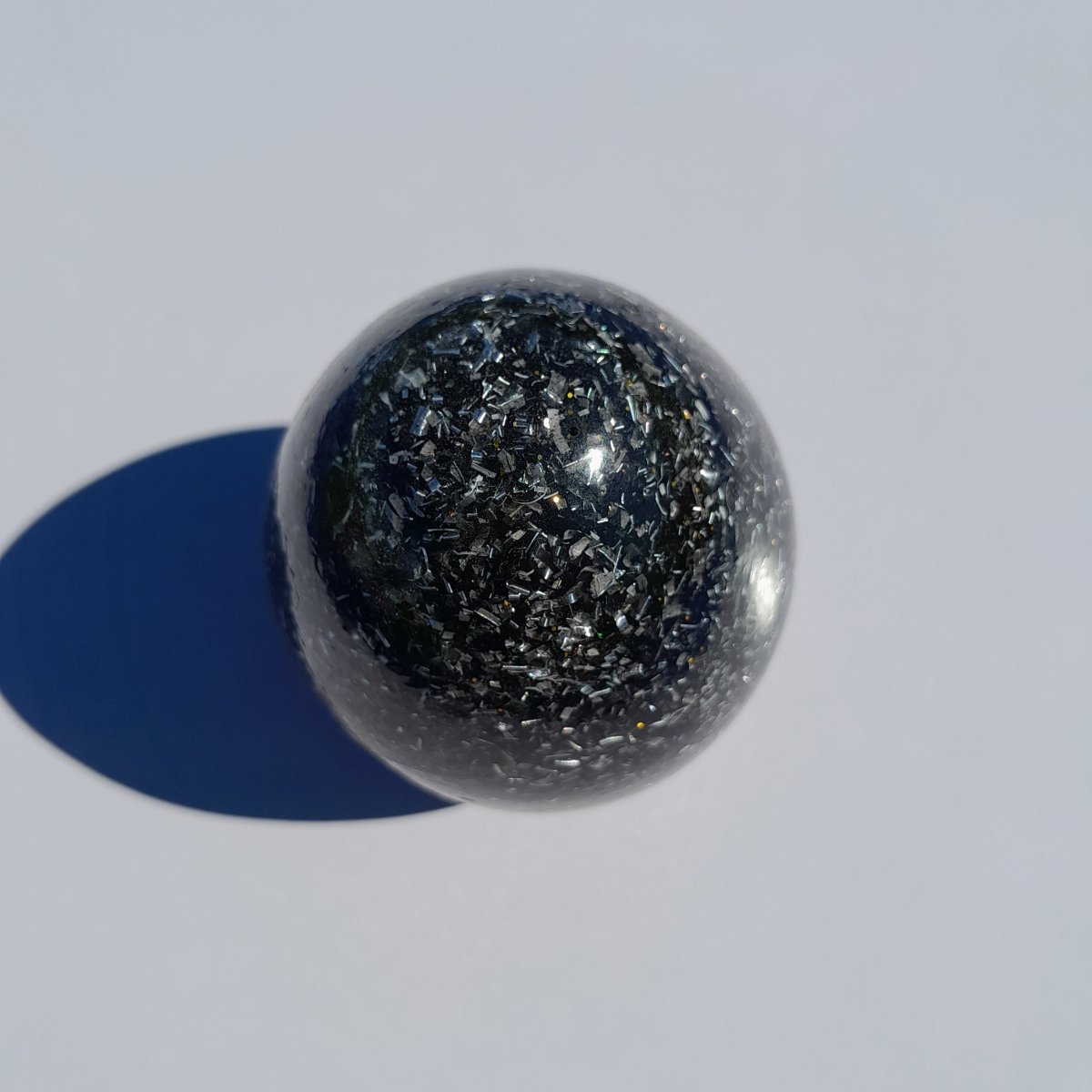 Huevo Orgonita con Shunguita - Mundo Orgon