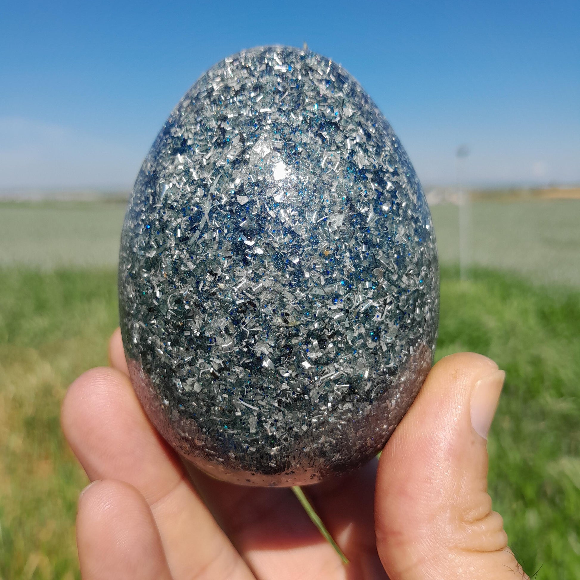 Huevo Orgónico Azul Marino