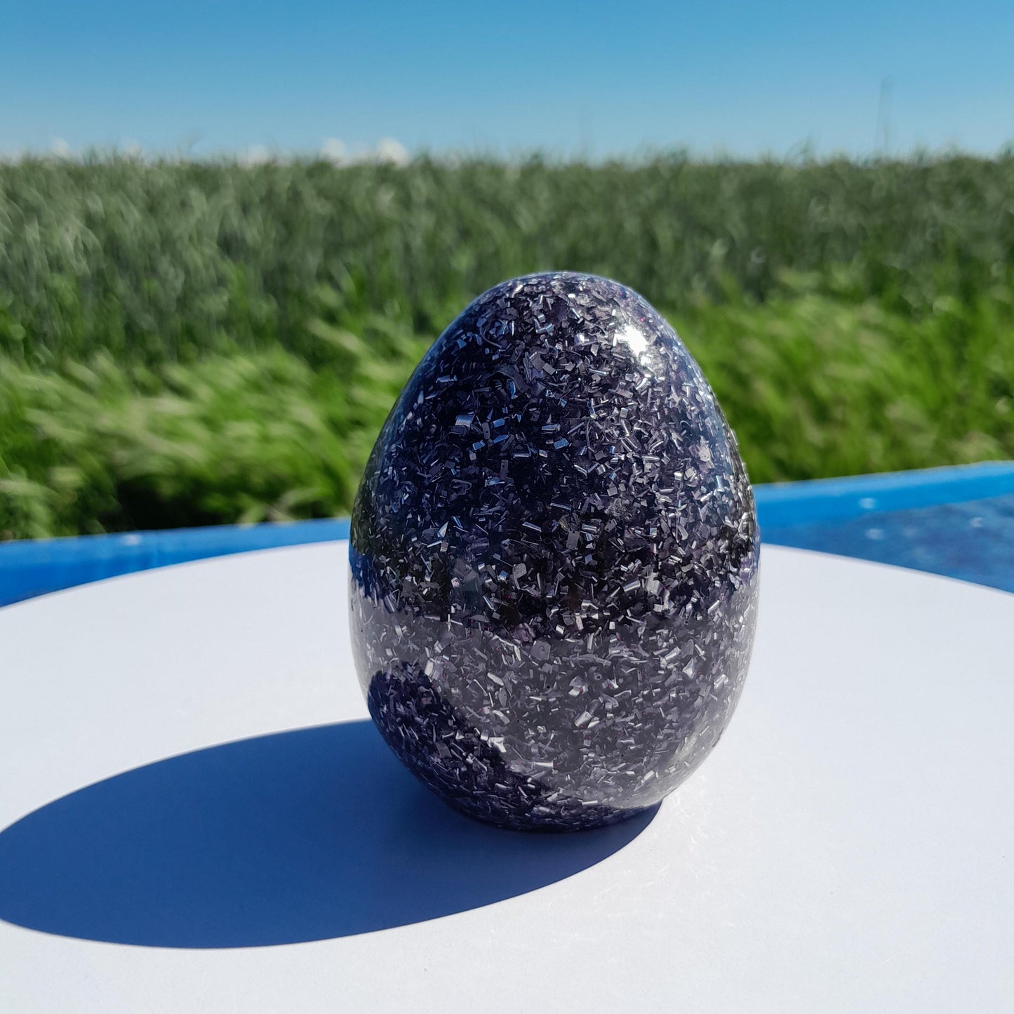 Huevo Orgonita Violeta- Transmutador de Energías- Protección 5G y Electromagnetismo EMF