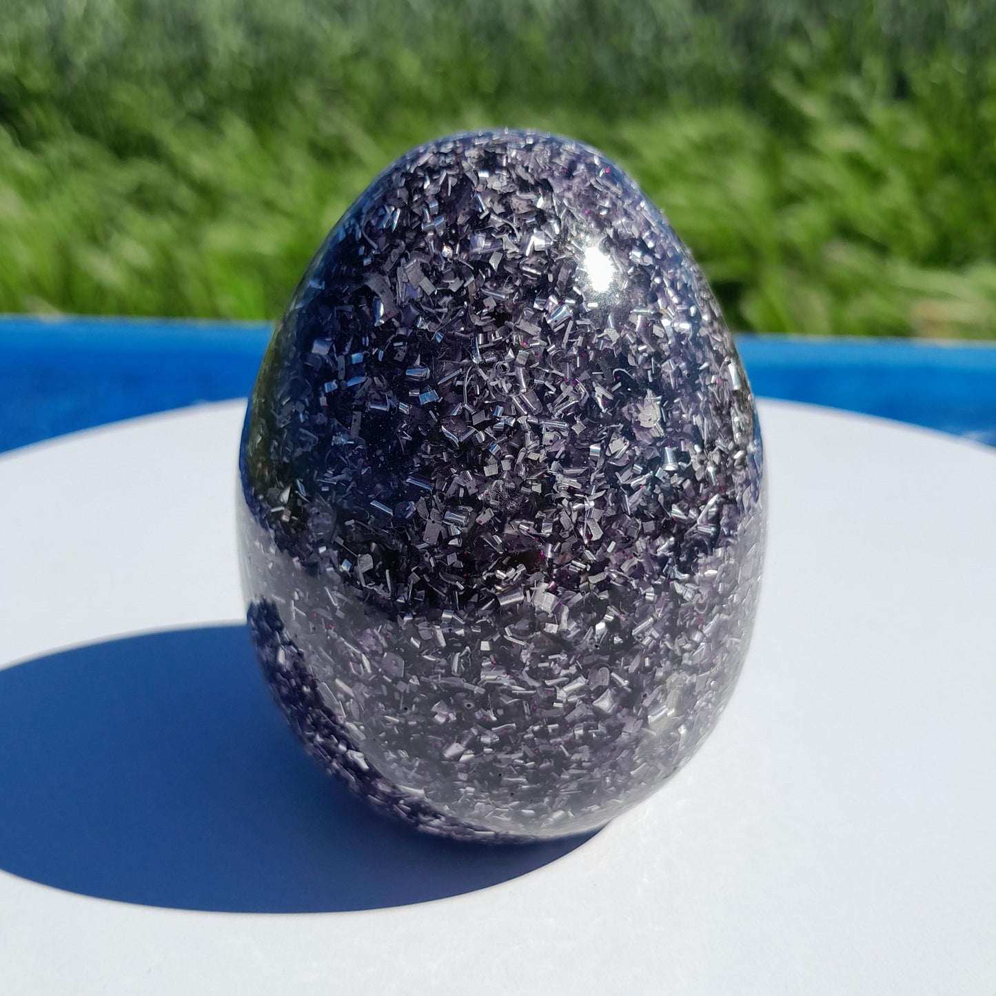 Huevo Orgonita Violeta- Transmutador de Energías- Protección 5G y Electromagnetismo EMF