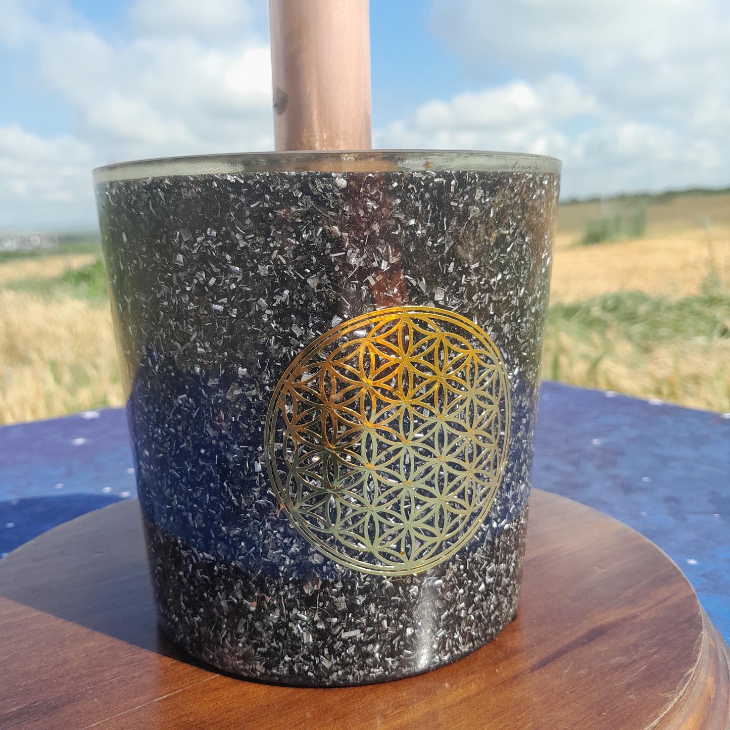 Cloudbuster Flor de la Vida con Shunguita- Towerbuster- Orgone Energy