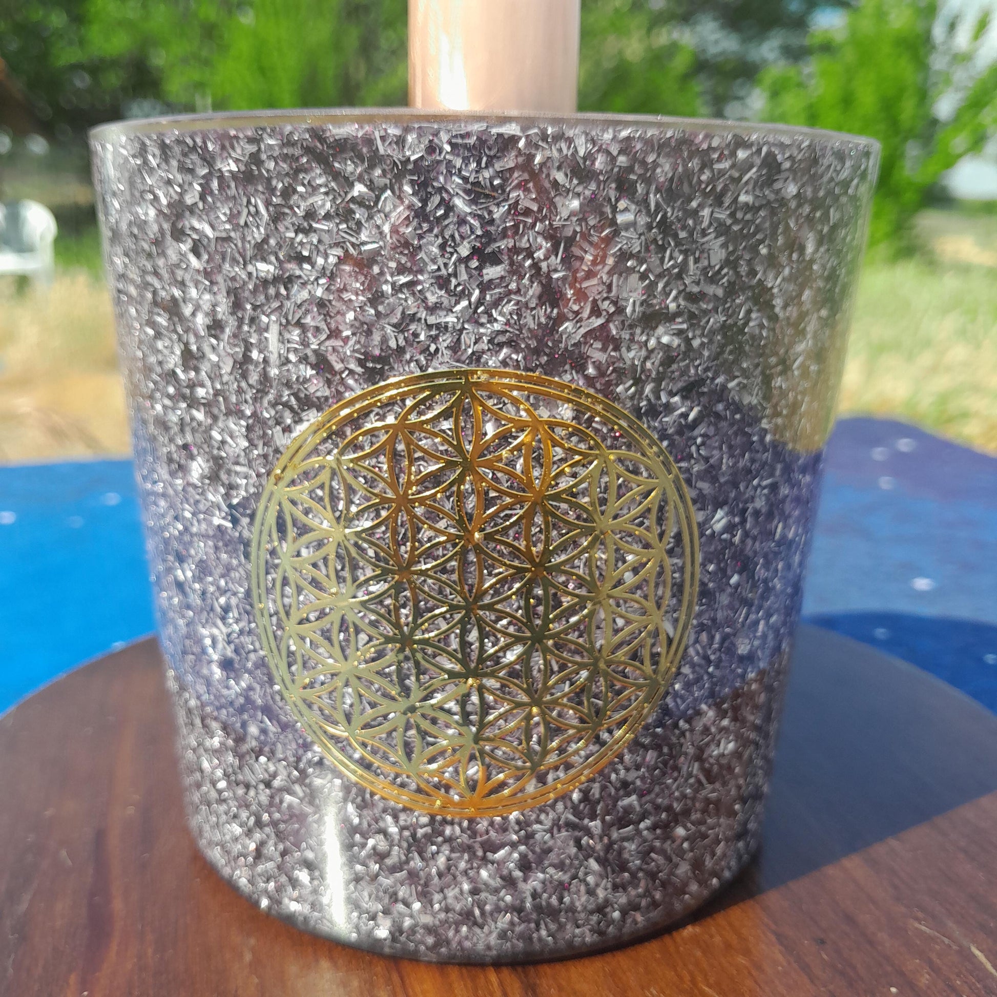 Cloudbuster Flor de la Vida Violeta- Towerbuster- Orgone Energy