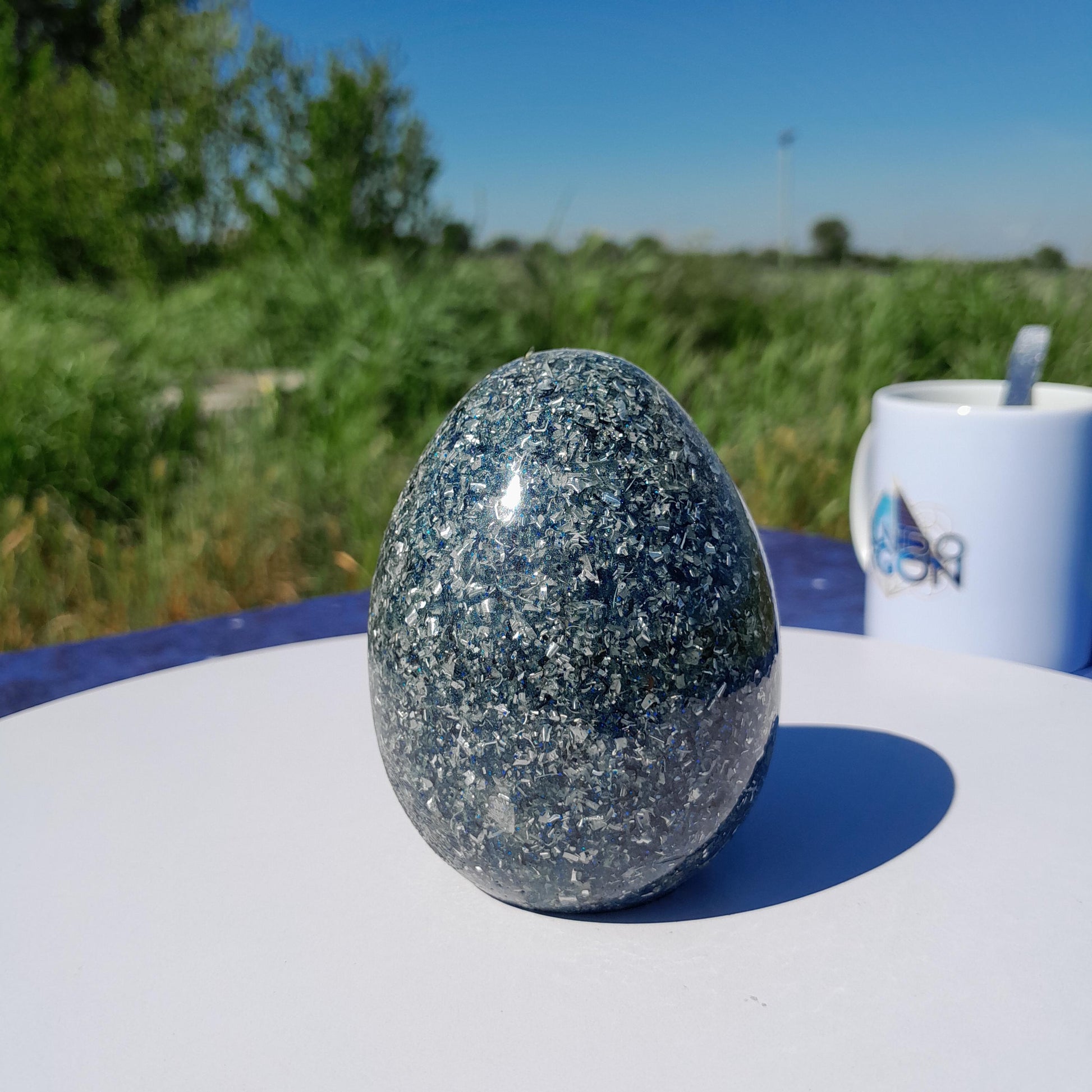 Huevo Orgónico Azul Marino