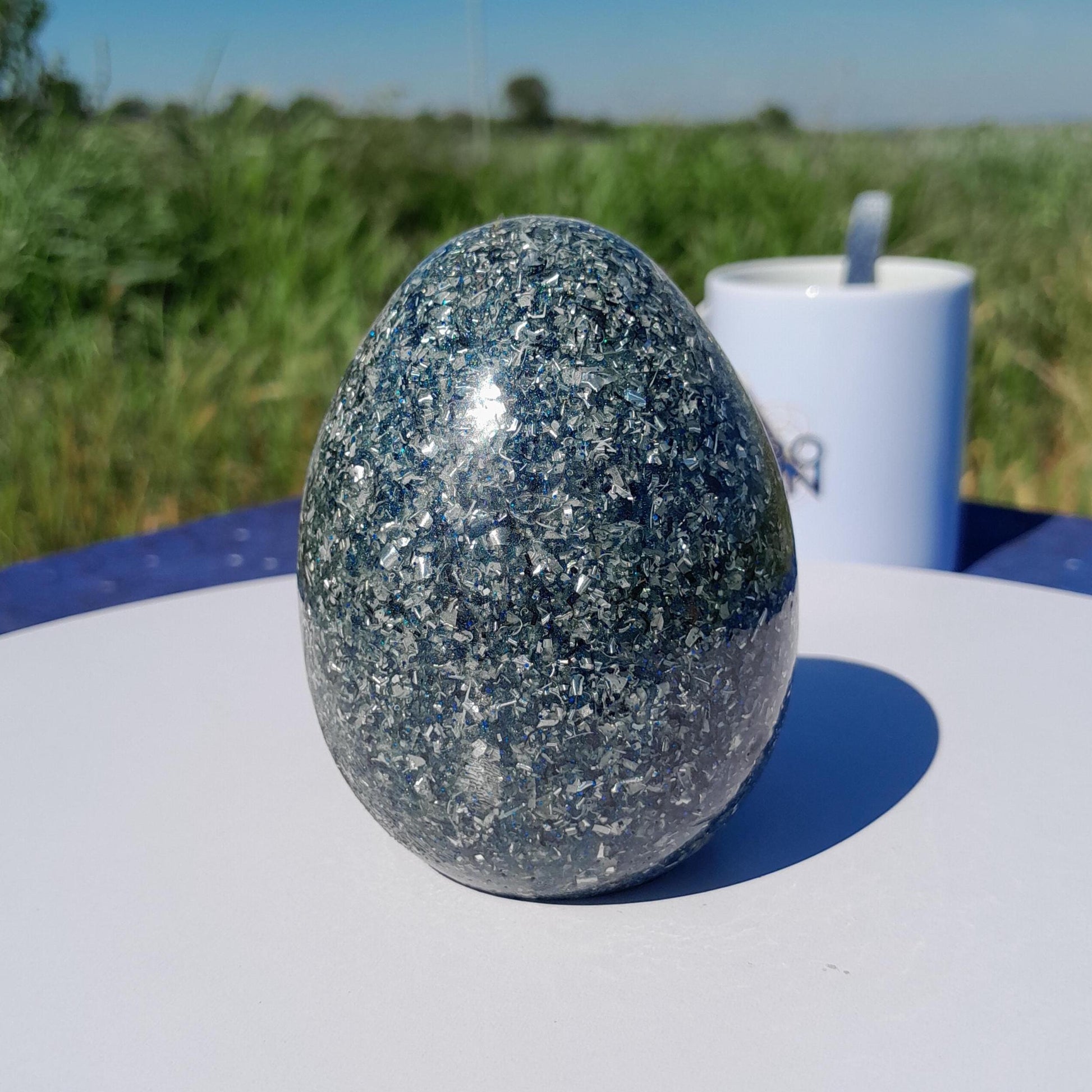 Huevo Orgónico Azul Marino