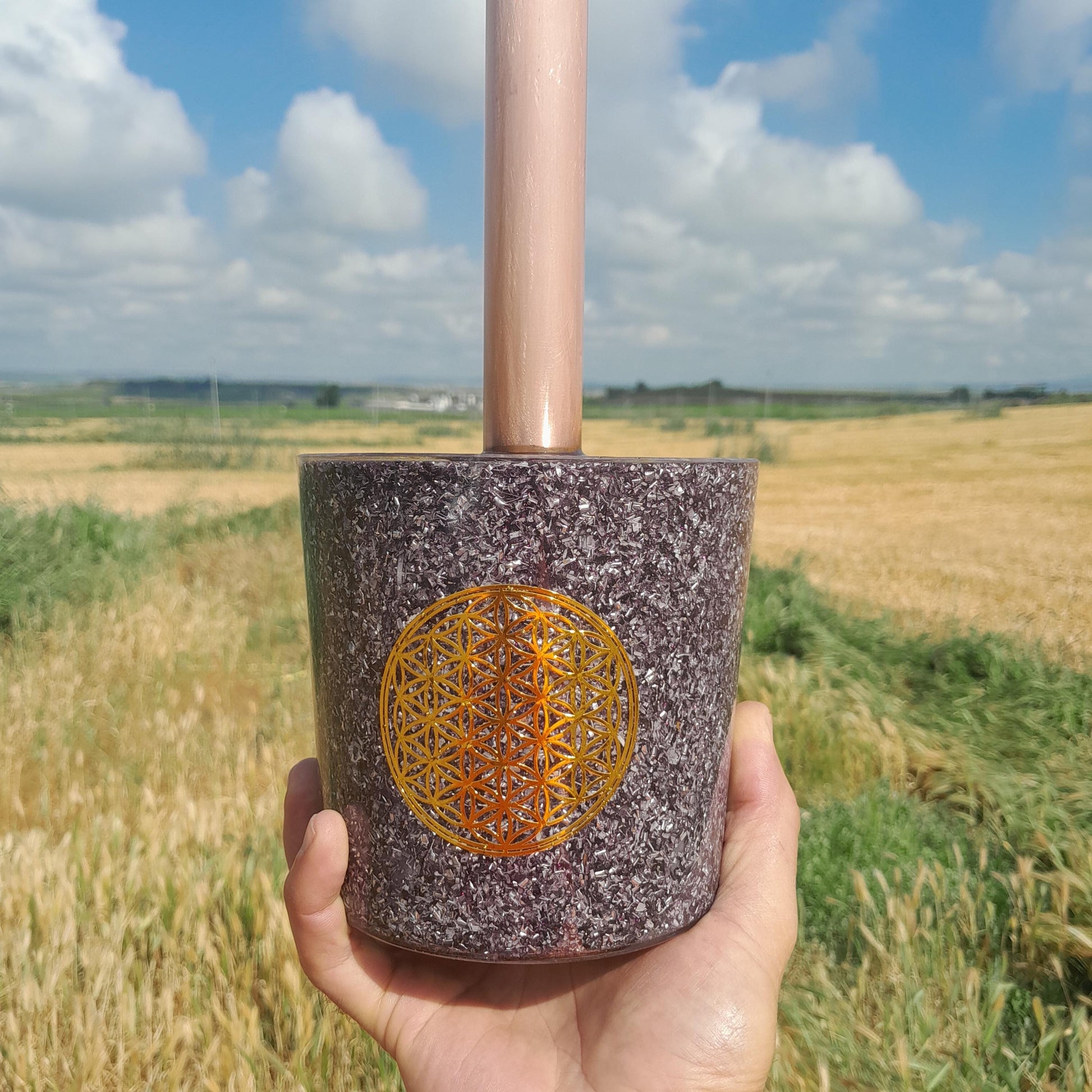 Cloudbuster Flor de la Vida Violeta- Towerbuster- Orgone Energy