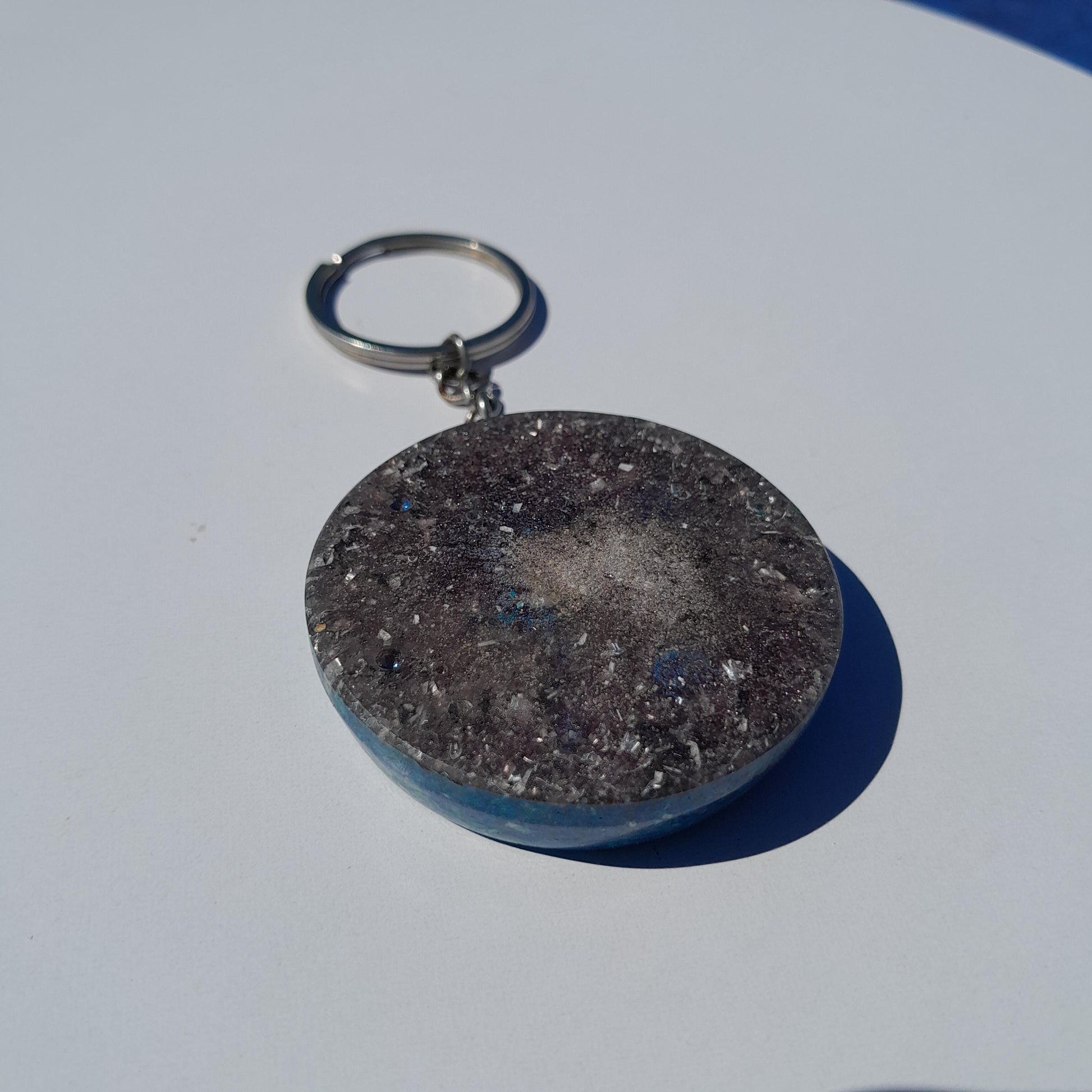 Llavero Orgonita Árbol de la Vida Azul- Protector 5G- Orgone Keychain