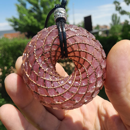Bobina Rodin- Generador de Ondas de Vórtice- Energía Toroidal | Protección EMF | Joyería Energética Hecha a Mano