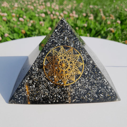 Pirámide Orgonita Metatron- 90mm de Base