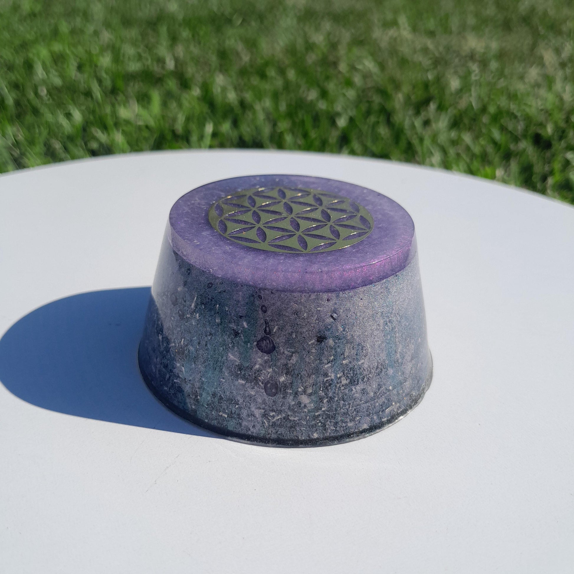 Orgonita Flor de la Vida Edición Especial- Protección 5G- Transmutador de Energías Densas Energía Positiva Decoración Espiritual