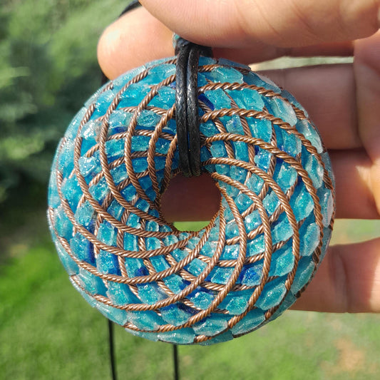 Bobina Rodin Chips de Lapislázuli- Generador de Ondas de Vórtice- Energía Toroidal | Protección EMF