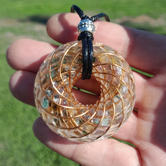 Bobina Torus Rodin con Turmalina- 50mm- Generador de Ondas de Vórtice