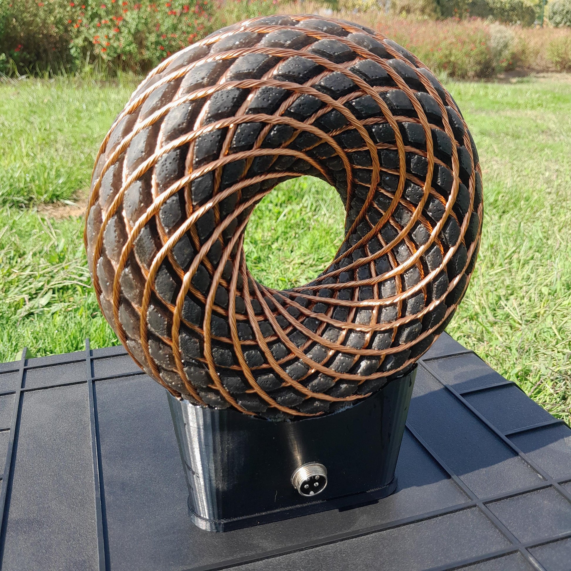 Bobina Rodin 185mm + Amplificador Fosi BT20A Pro | Dispositivo PEMF de Ondas Escalares con Maleta y Accesorios
