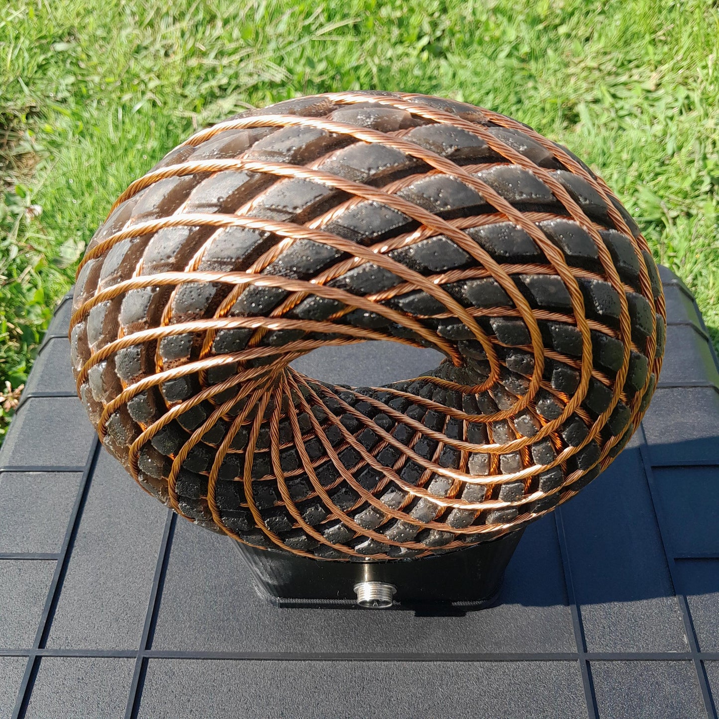 Bobina Rodin 185mm + Amplificador Fosi BT20A Pro | Dispositivo PEMF de Ondas Escalares con Maleta y Accesorios