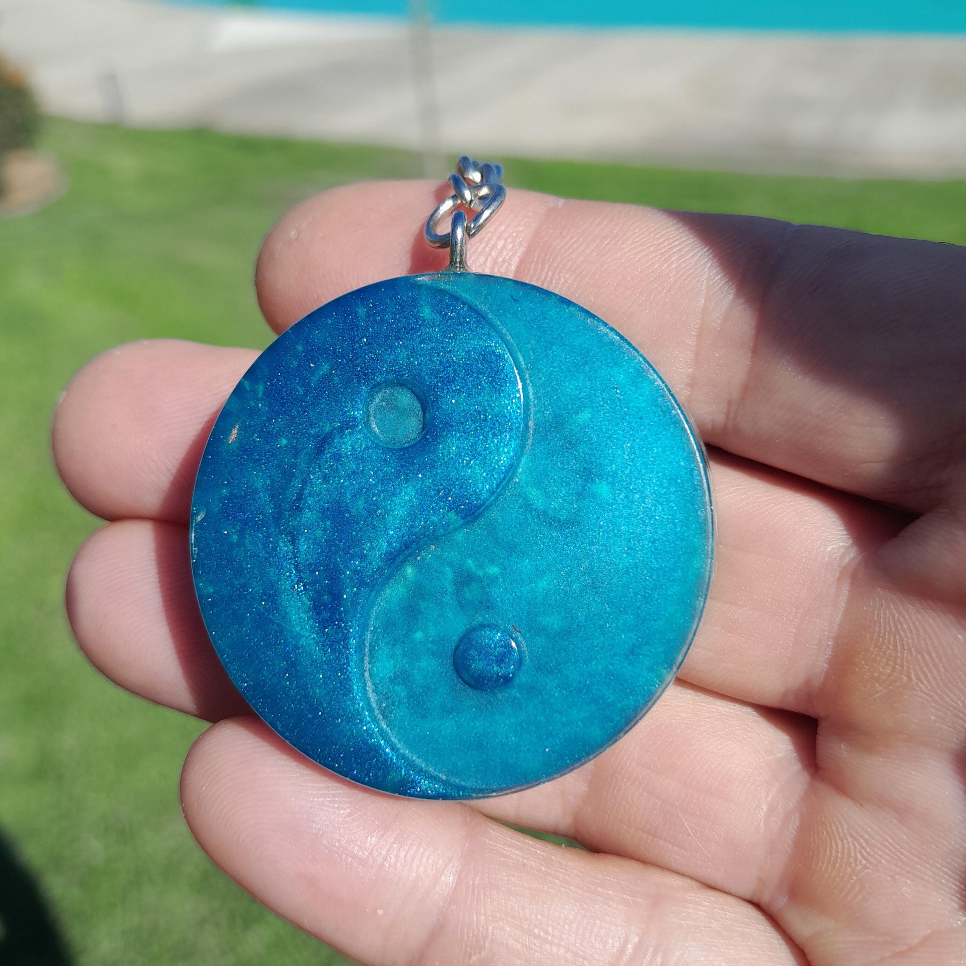 Llavero Orgonita Yin Yang - Protector 5G EMF- Amuleto Espiritual Energético