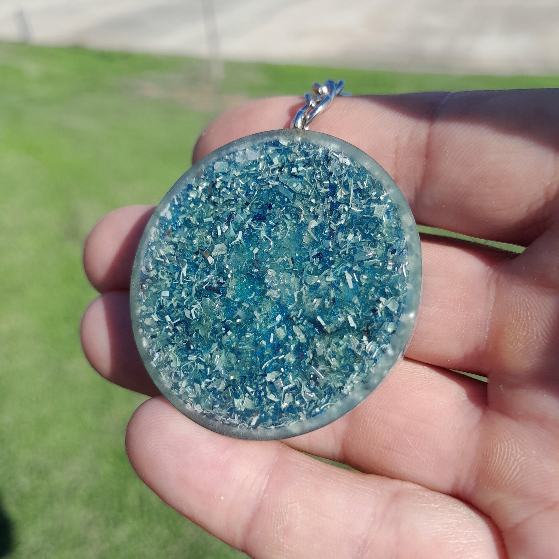 Llavero Orgonita Yin Yang - Protector 5G EMF- Amuleto Espiritual Energético