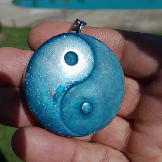 Llavero Orgonita Yin Yang - Protector 5G EMF- Amuleto Espiritual Energético