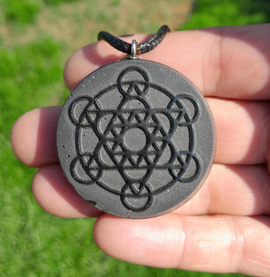 Colgante Orgonita Metatron- Protección 5G- Orgone Necklace- Amuleto Energético Hecho a Mano