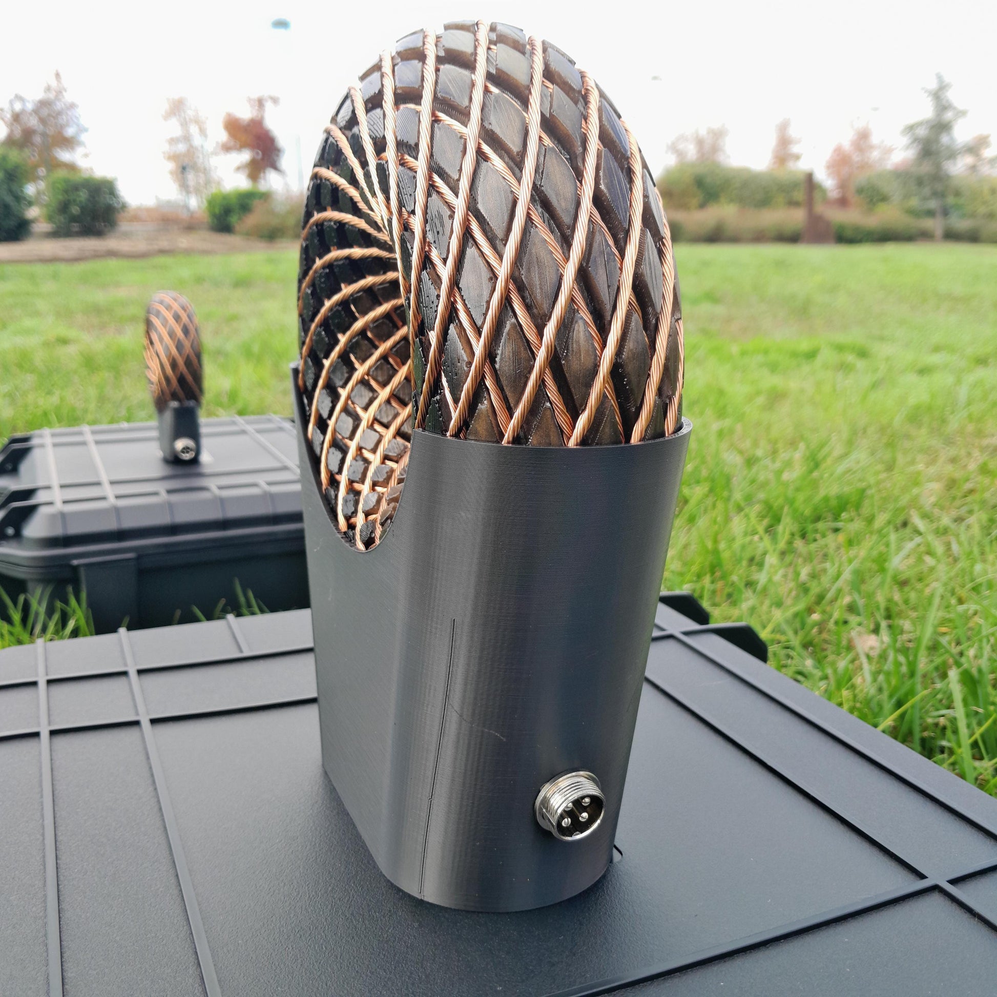 Bobina Rodin 185mm + Amplificador Fosi Pro | Dispositivo PEMF de Ondas Escalares con Maleta y Accesorios