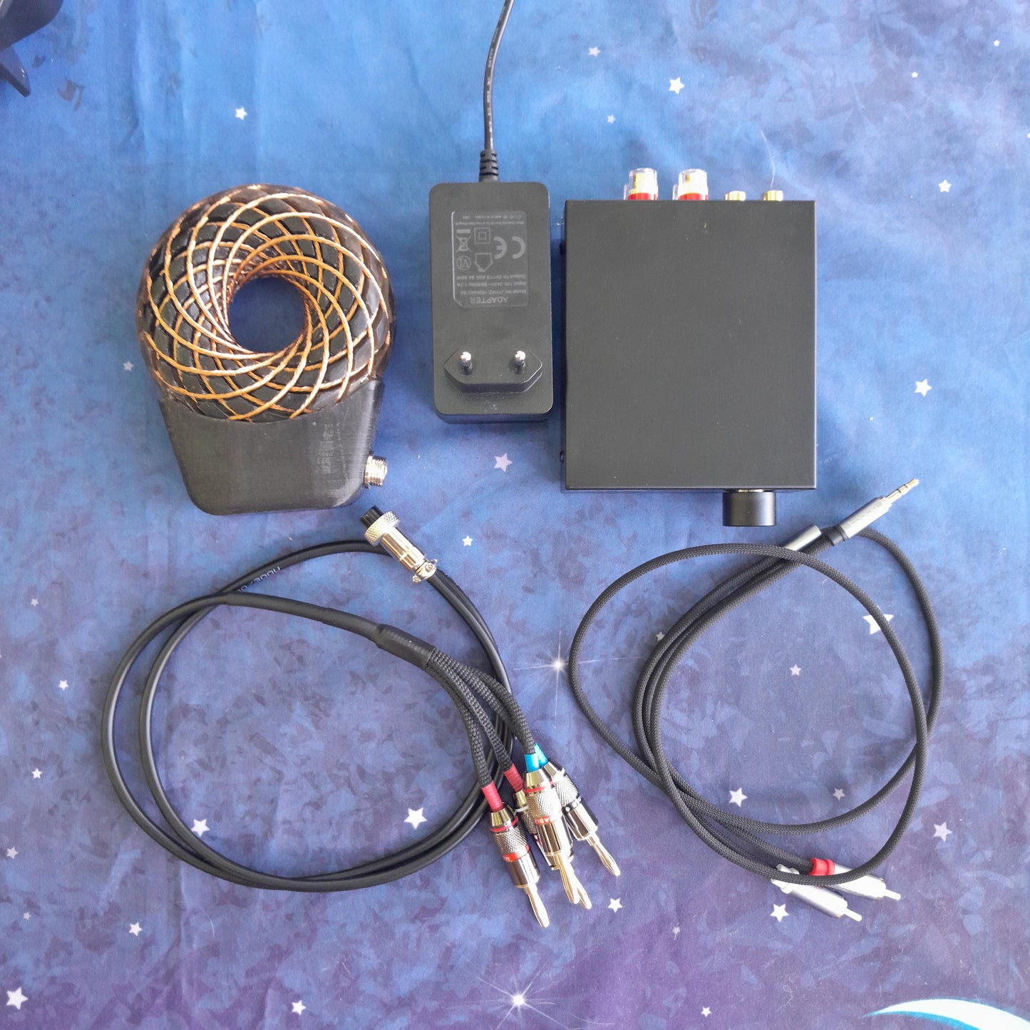 Bobina Torus Rodin 100mm | Dispositivo PEMF Portátil de Ondas Escalares con Shungita, Maleta y Amplificador 60W