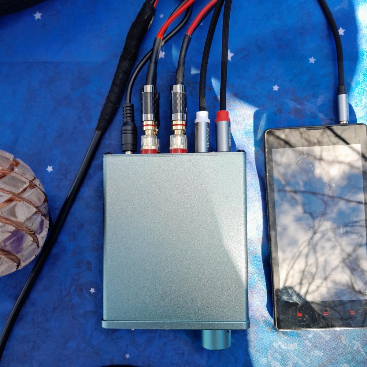 Kit Profesional Bobina Rodin 140 mm con Chips de Amatista y Cuarzo Rosa - Dispositivo PEMF de Ondas de Vórtice - Mundo Orgon LTD