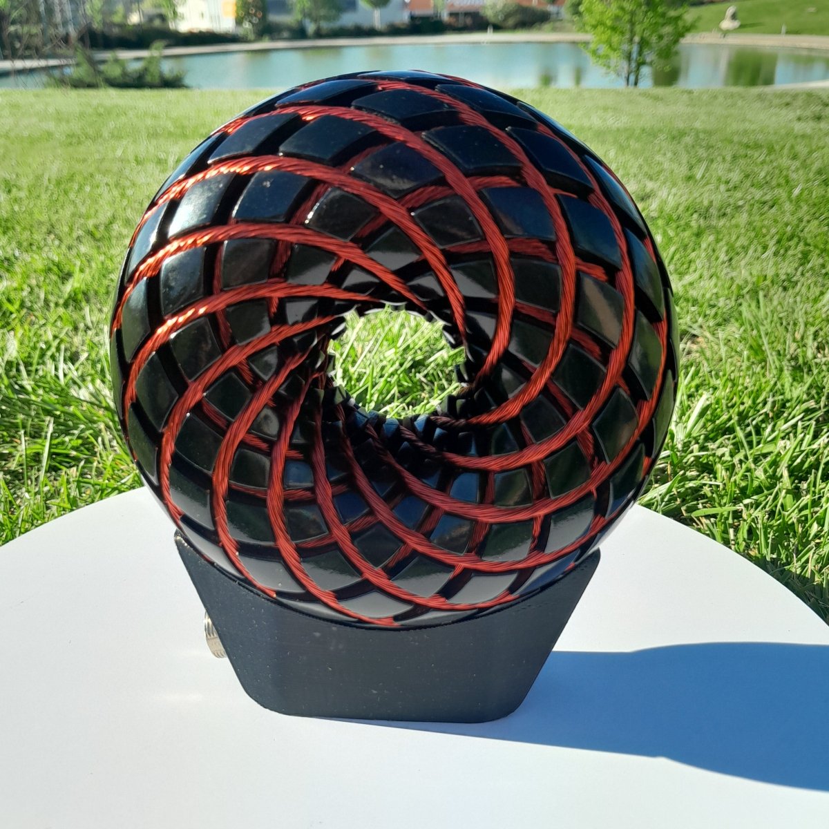 Kit Profesional Bobina Rodin 140 mm con Shungita - Dispositivo PEMF de Ondas de Vórtice - Mundo Orgon LTD