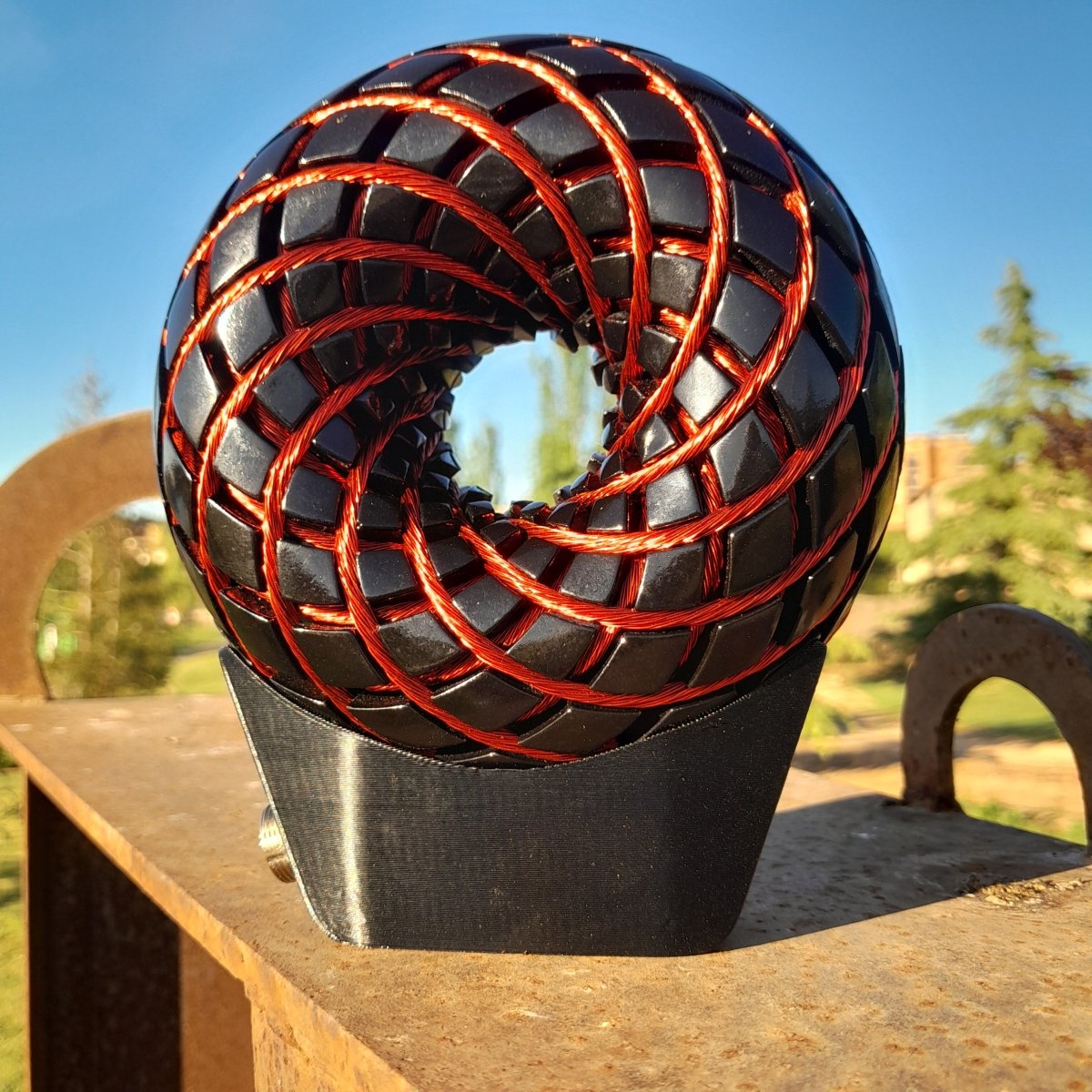 Kit Profesional Bobina Rodin 140 mm con Shungita - Dispositivo PEMF de Ondas de Vórtice - Mundo Orgon LTD