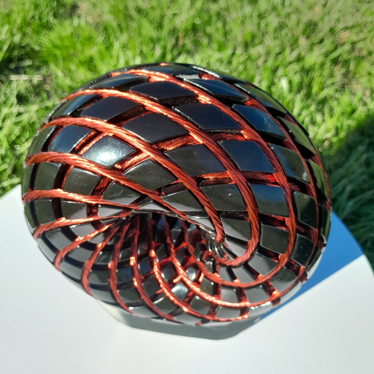 Kit Profesional Bobina Rodin 140 mm con Shungita - Dispositivo PEMF de Ondas de Vórtice - Mundo Orgon LTD