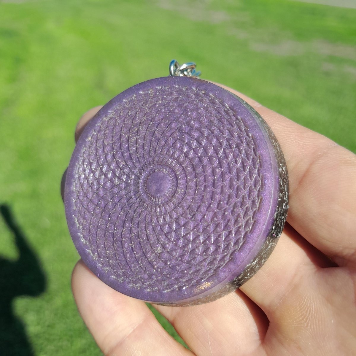 Llavero Orgonita Torus con Shunguita - Protector Energético 5G - Mundo Orgon