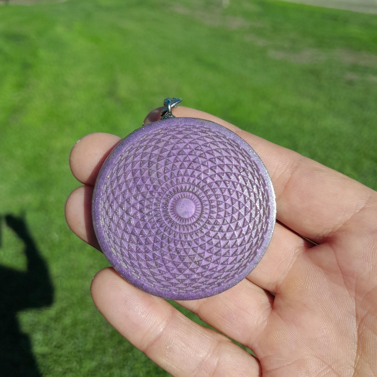 Llavero Orgonita Torus con Shunguita - Protector Energético 5G - Mundo Orgon