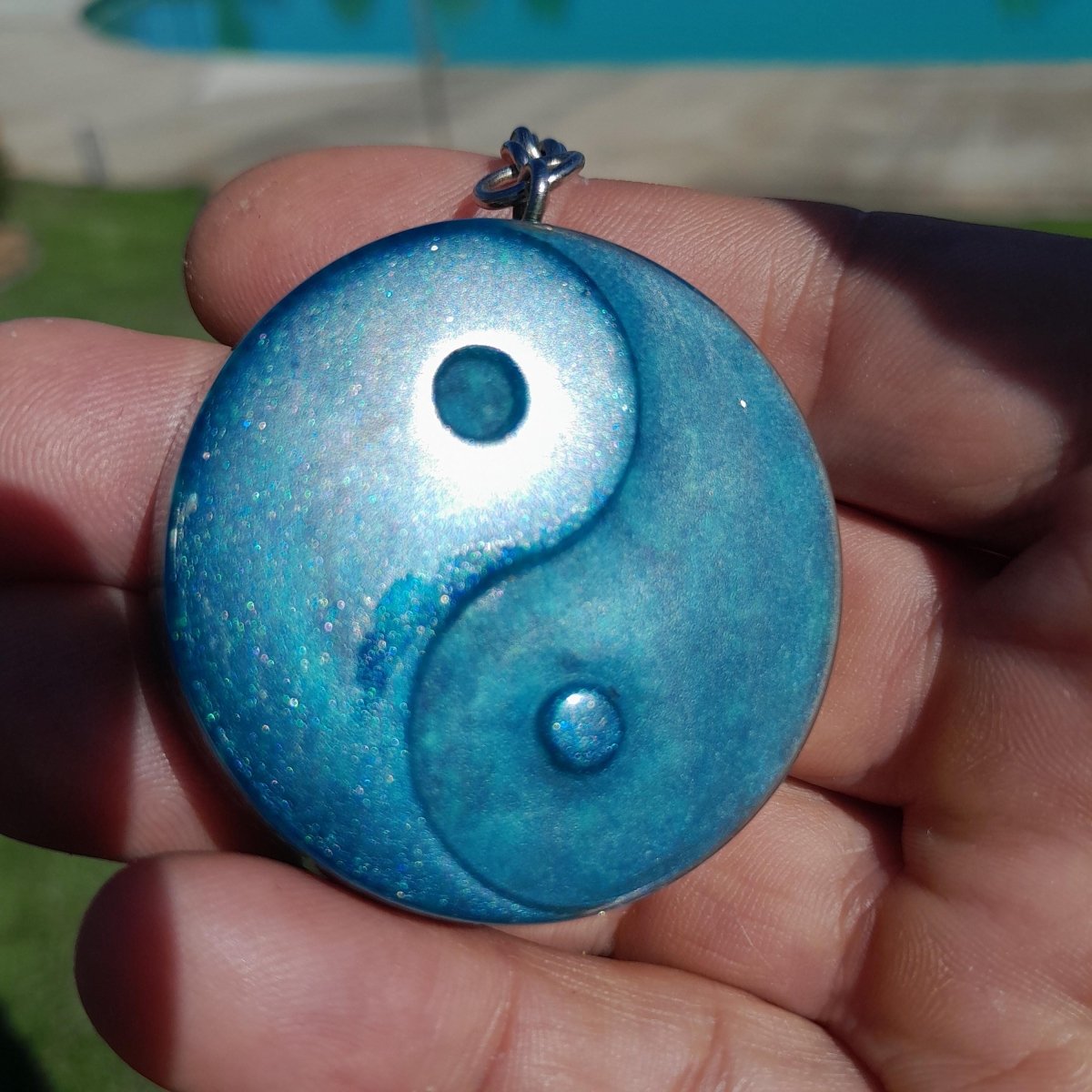 Llavero Orgonita Yin Yang - Mundo Orgon