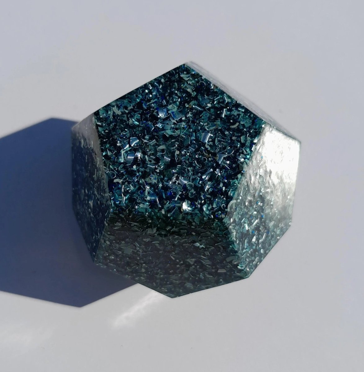 Mini Dodecaedro Orgonita Azul - Mundo Orgon
