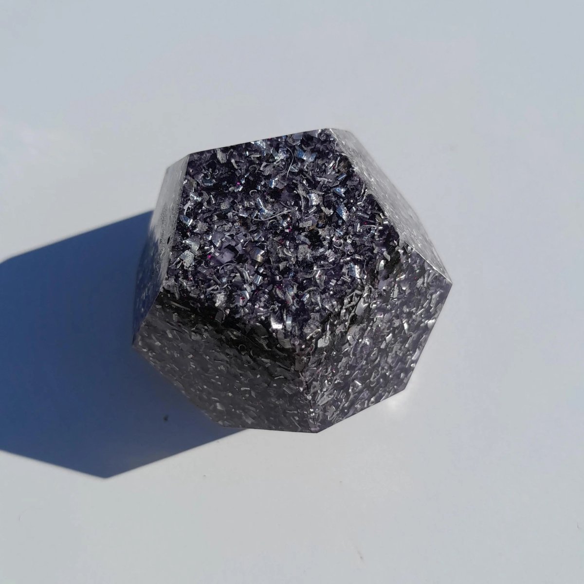 Mini Dodecaedro Orgonita Violeta - Mundo Orgon